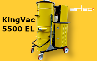 King Vac 5500 EL 400V-os Légturbinás Ipari porszívó